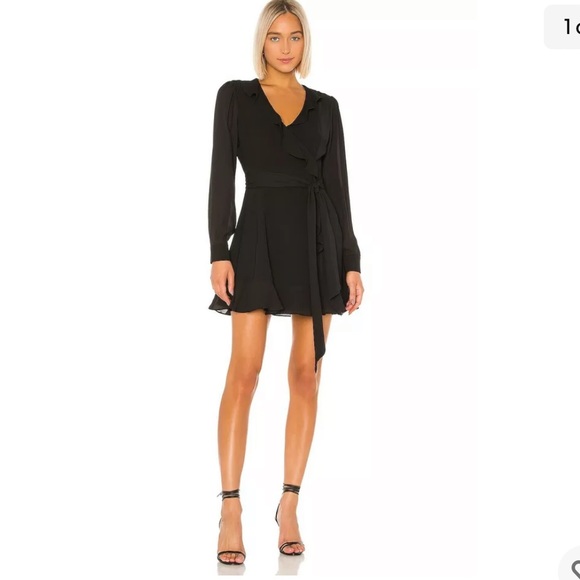 Parker SURPLICE TIE FRONT COCKTAIL DRESS - Picture 3 of 13